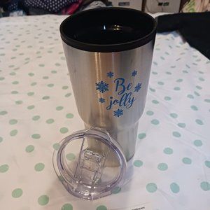 NWT! Christmas "BE JOLLY" TUMBLER